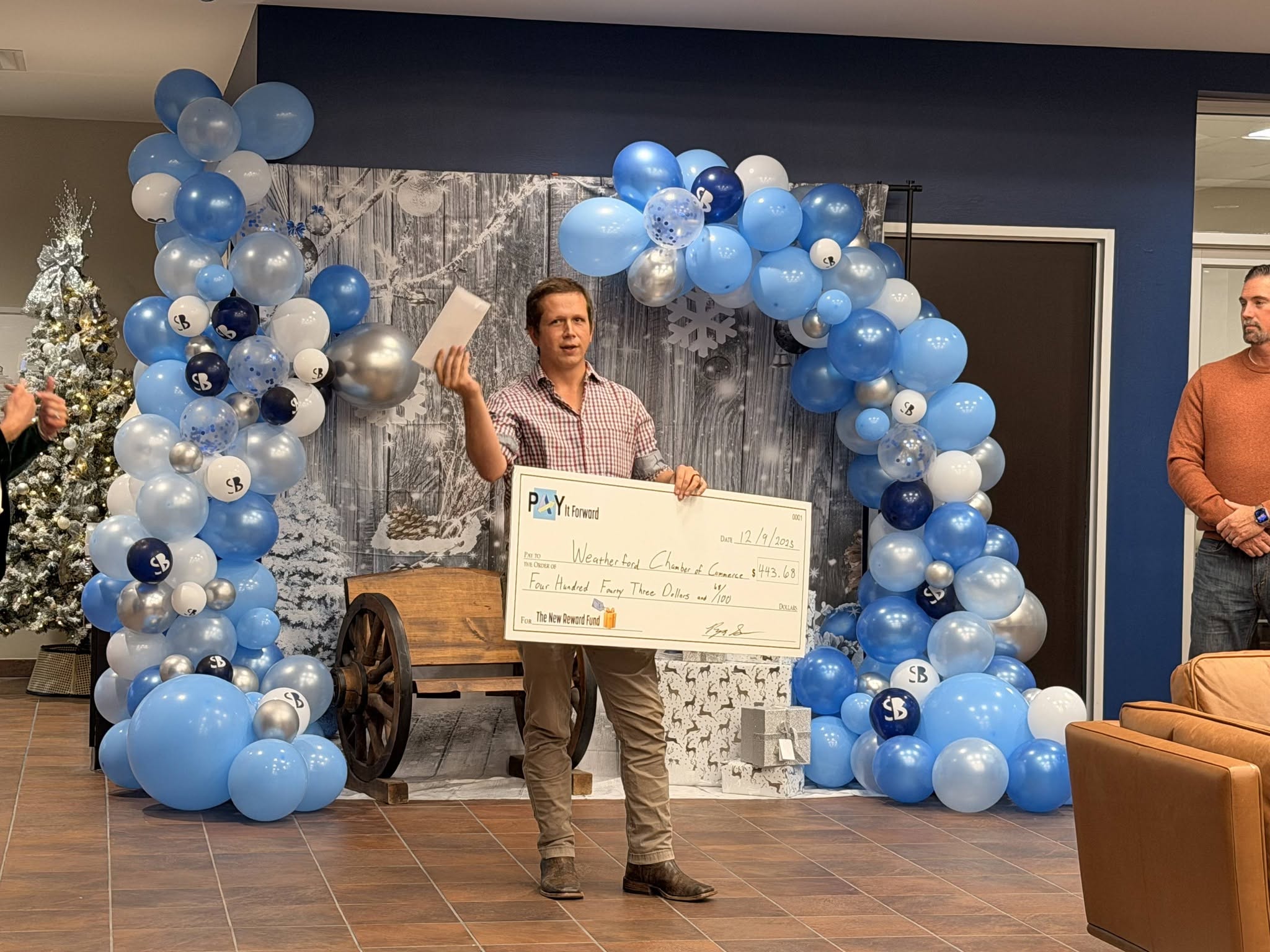 Pay It Forward donation presented to a local non-profit